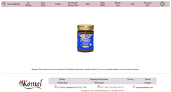 Desktop Screenshot of komalherbals.com
